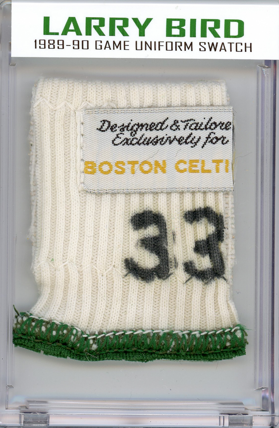 LARRY BIRD 1989-90 CELTICS GAME UNIFORM MYSTERY SWATCH BOX! at PristineAuction.com LARRY BIRD 1989-90 CELTICS GAME UNIFORM MYSTERY SWATCH BOX! at PristineAuction.com