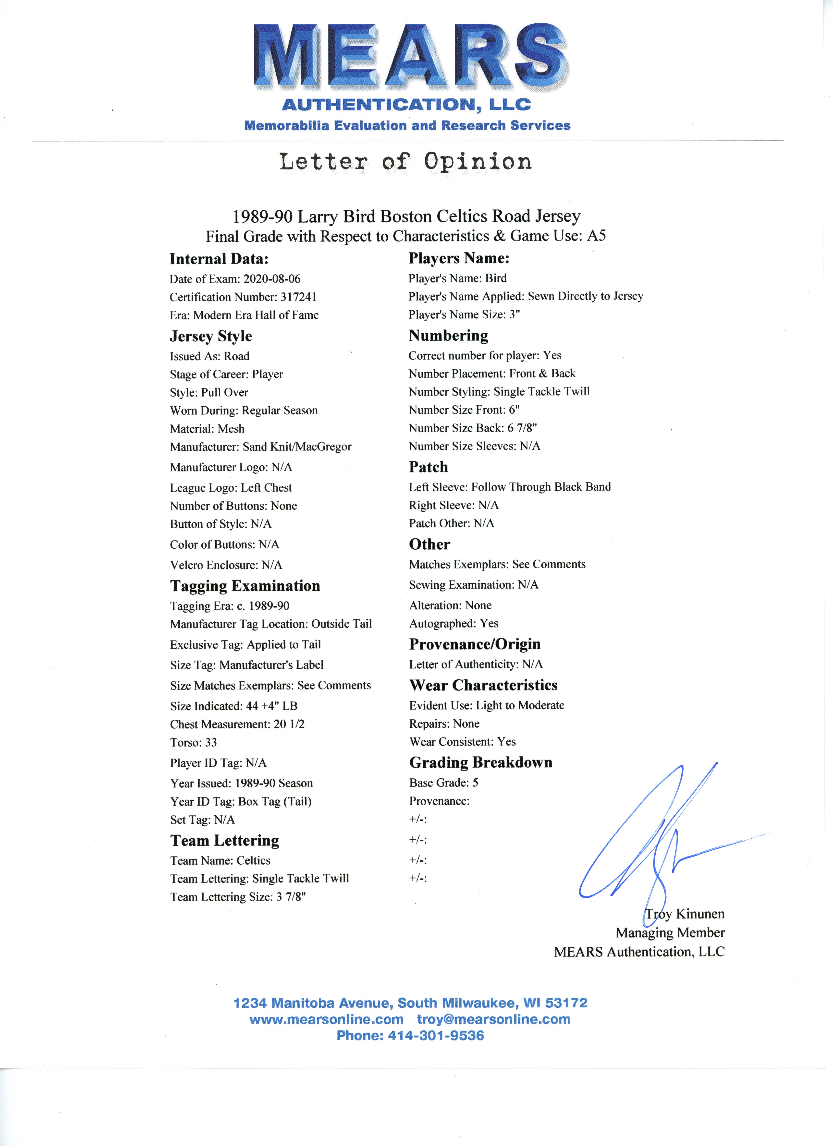 LARRY BIRD 1989-90 CELTICS GAME UNIFORM MYSTERY SWATCH BOX! at PristineAuction.com LARRY BIRD 1989-90 CELTICS GAME UNIFORM MYSTERY SWATCH BOX! at PristineAuction.com