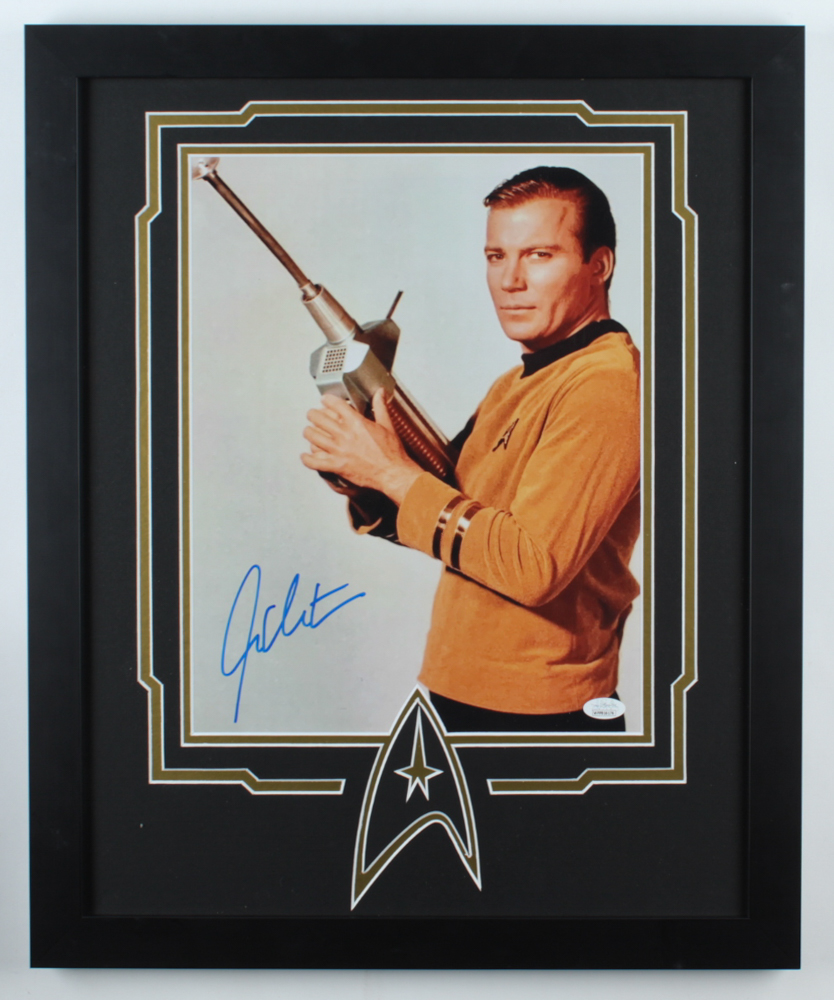 William Shatner Signed "Star Trek" 18x22 Custom Framed Photo Display (JSA COA) at PristineAuction.com William Shatner Signed "Star Trek" 18x22 Custom Framed Photo Display (JSA COA) at PristineAuction.com