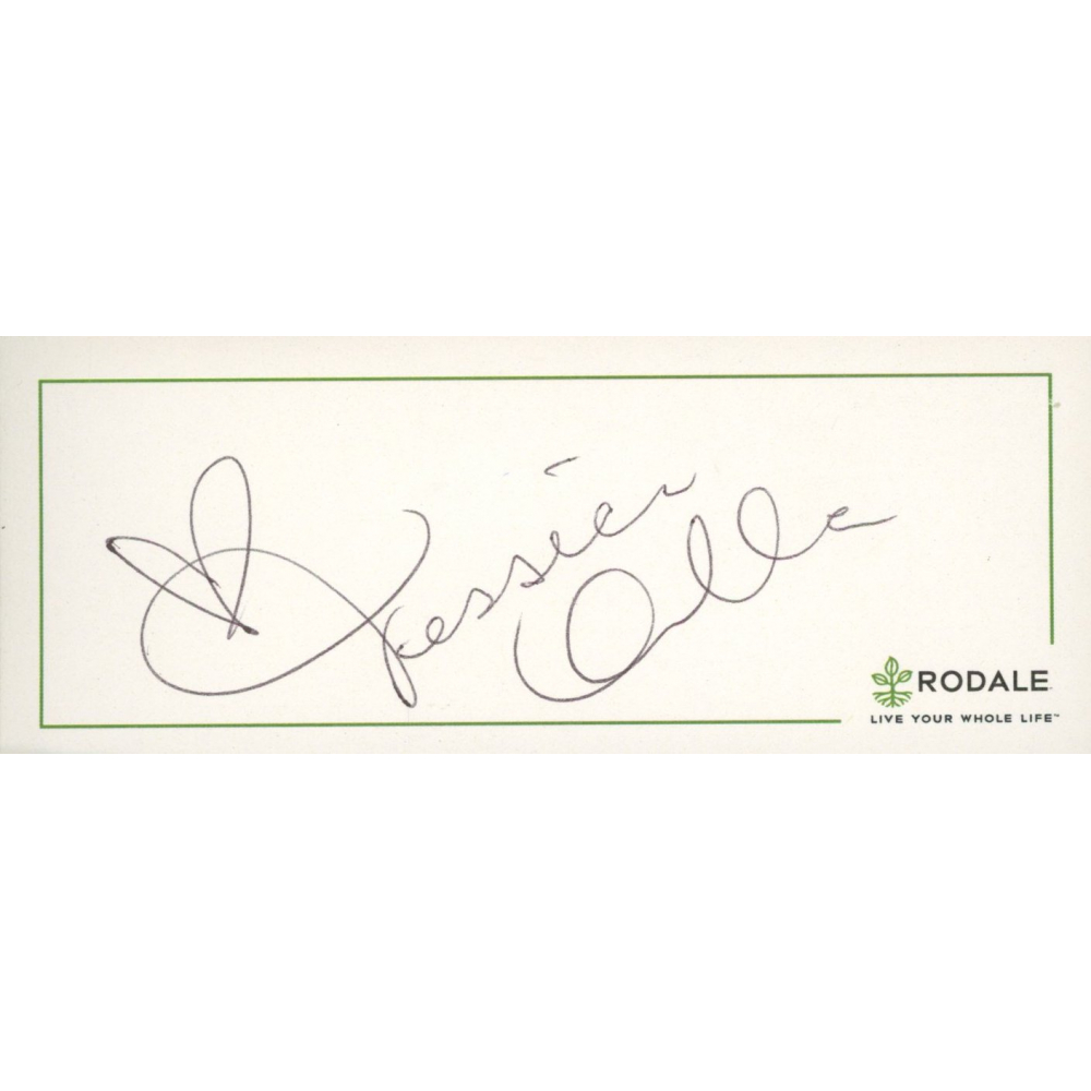 Jessica Alba Signed 2x5 Cut (JSA COA) Pristine Auction