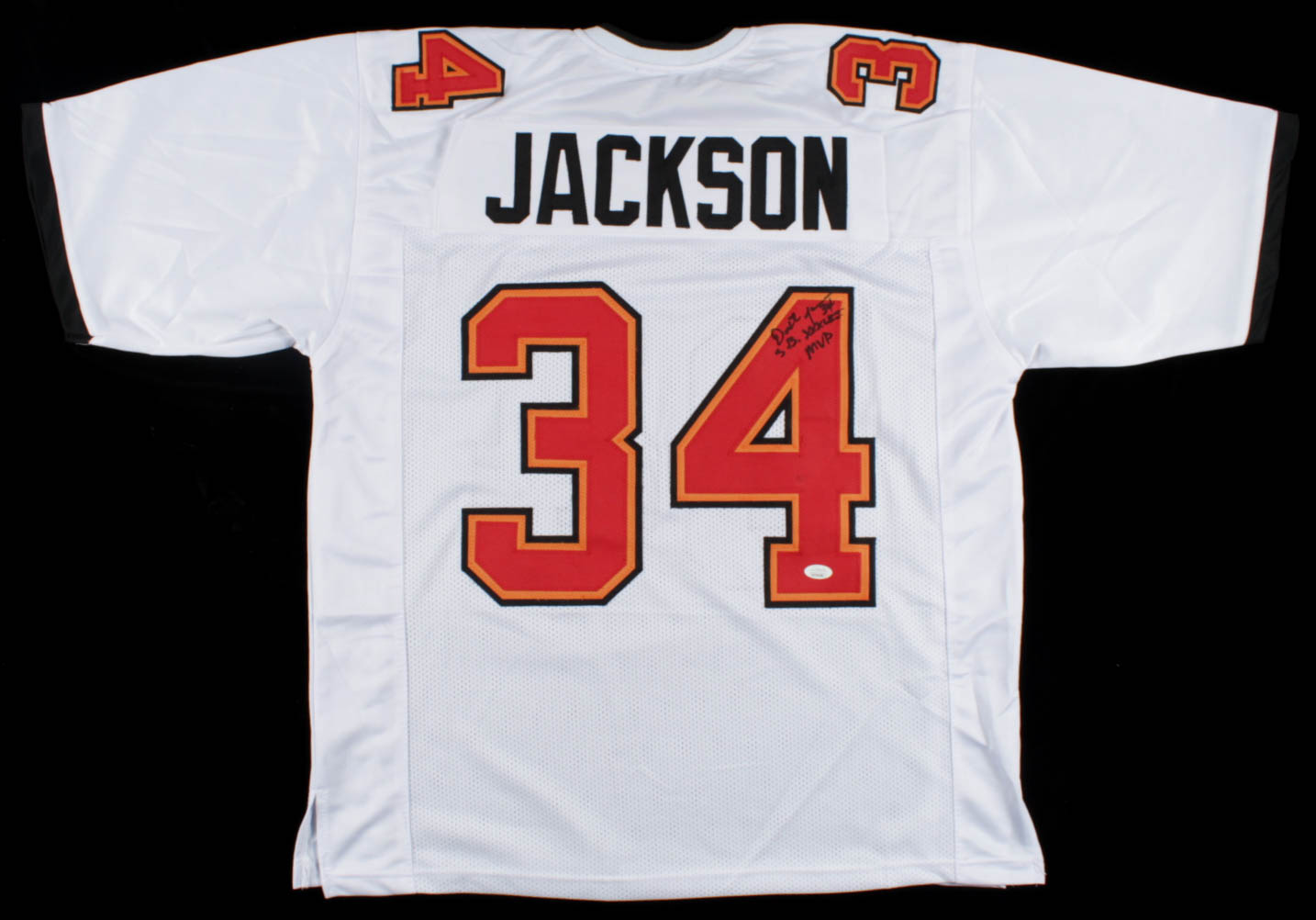 Dexter Jackson Signed Jersey Inscribed "SB XXXVII MVP" (JSA COA) at PristineAuction.com Dexter Jackson Signed Jersey Inscribed "SB XXXVII MVP" (JSA COA) at PristineAuction.com