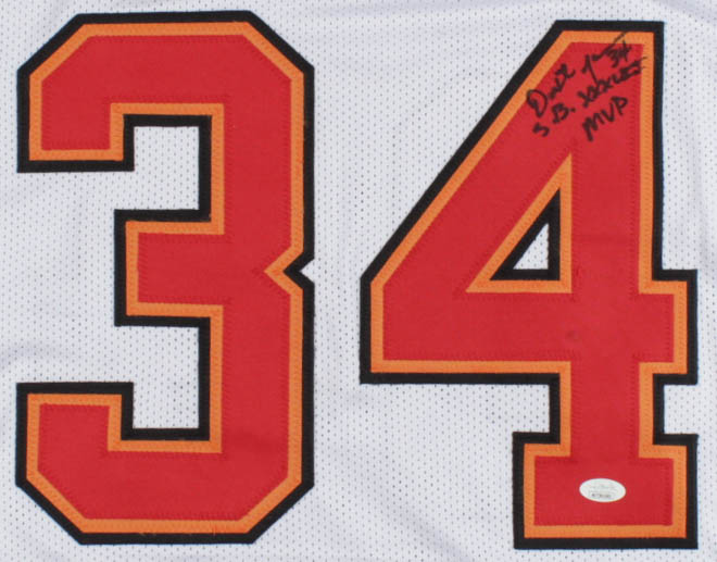 Dexter Jackson Signed Jersey Inscribed "SB XXXVII MVP" (JSA COA) at PristineAuction.com Dexter Jackson Signed Jersey Inscribed "SB XXXVII MVP" (JSA COA) at PristineAuction.com