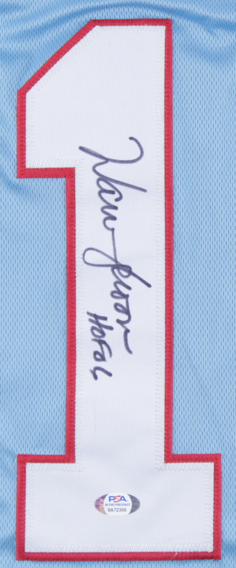 Warren Moon Signed Jersey Inscribed "HOF 06" (PSA COA) at PristineAuction.com Warren Moon Signed Jersey Inscribed "HOF 06" (PSA COA) at PristineAuction.com