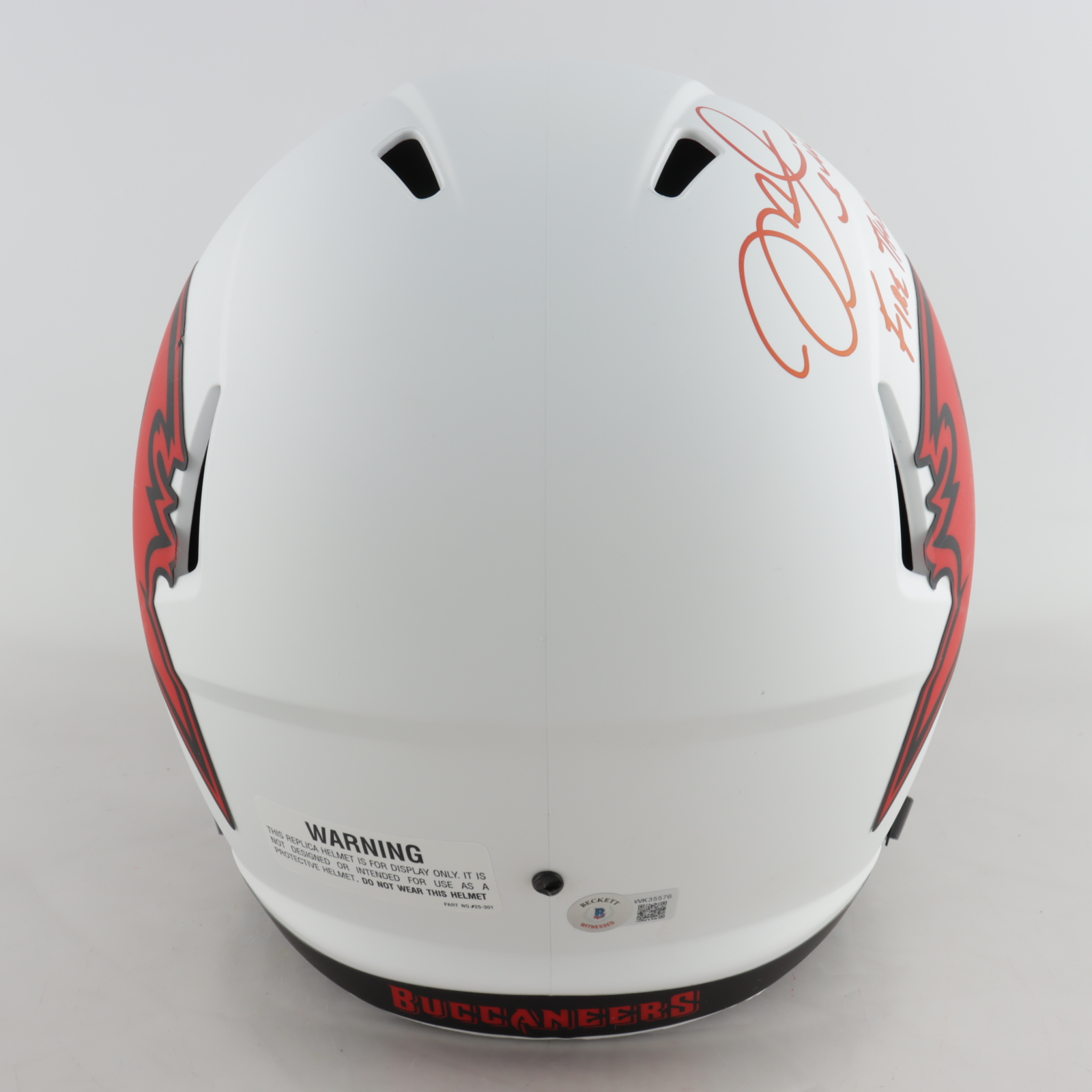 Mike Alstott Signed Buccaneers Full-Size Lunar Eclipse Alternate Speed Helmet Inscribed "Fire Those Cannons!" (Beckett Hologram) at PristineAuction.com Mike Alstott Signed Buccaneers Full-Size Lunar Eclipse Alternate Speed Helmet Inscribed "Fire Those Cannons!" (Beckett Hologram) at PristineAuction.com