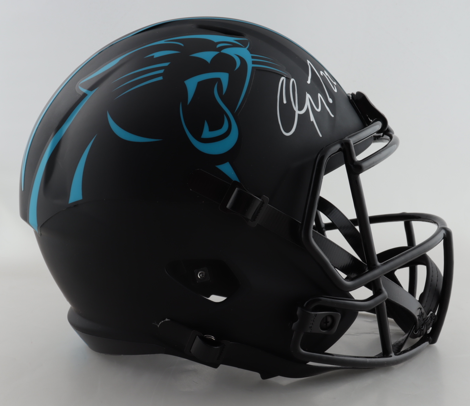 Christian McCaffrey Signed Panthers Eclipse Alternate Speed Full-Size Helmet (Beckett COA) at PristineAuction.com Christian McCaffrey Signed Panthers Eclipse Alternate Speed Full-Size Helmet (Beckett COA) at PristineAuction.com