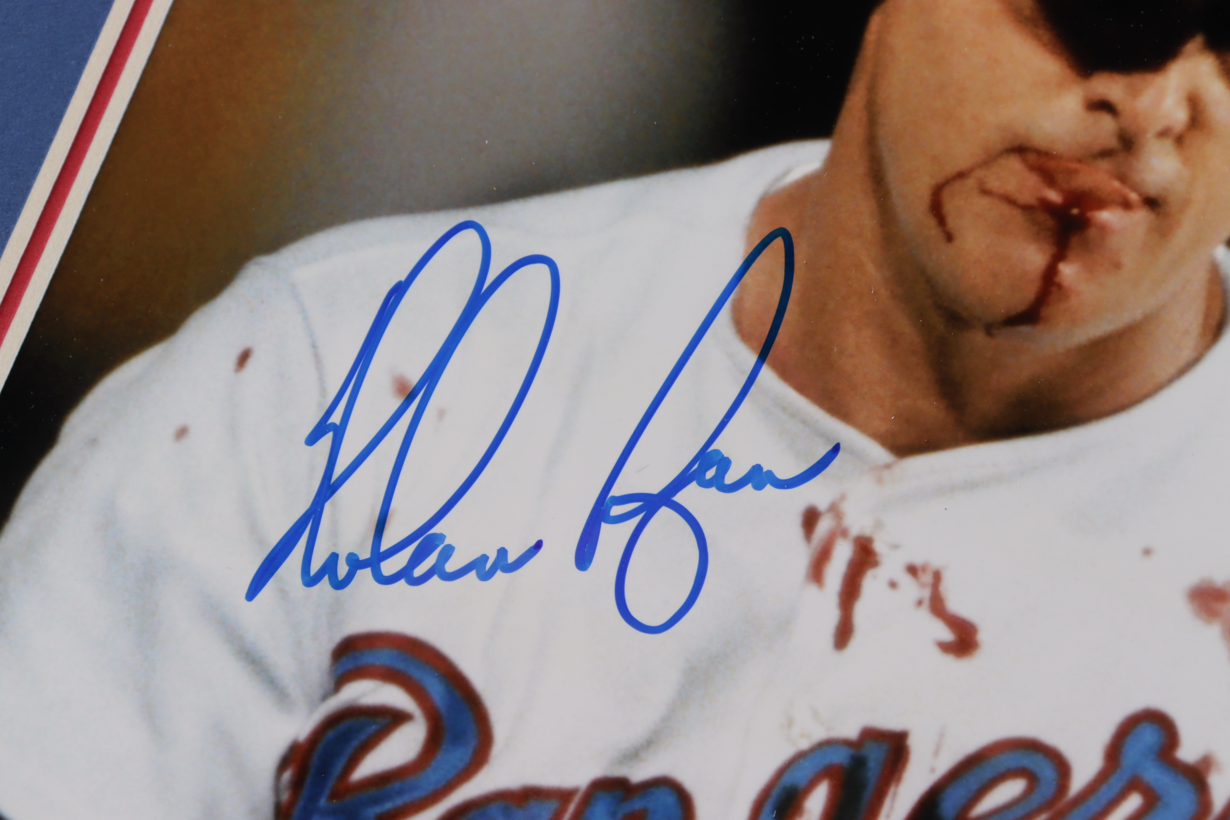 Nolan Ryan Signed Rangers 11x14 Custom Matted Photo Display (SOP COA & Ryan Hologram) at PristineAuction.com Nolan Ryan Signed Rangers 11x14 Custom Matted Photo Display (SOP COA & Ryan Hologram) at PristineAuction.com