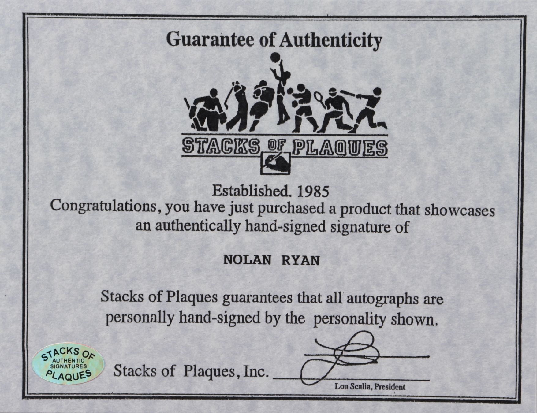 Nolan Ryan Signed Rangers 11x14 Custom Matted Photo Display (SOP COA & Ryan Hologram) at PristineAuction.com Nolan Ryan Signed Rangers 11x14 Custom Matted Photo Display (SOP COA & Ryan Hologram) at PristineAuction.com