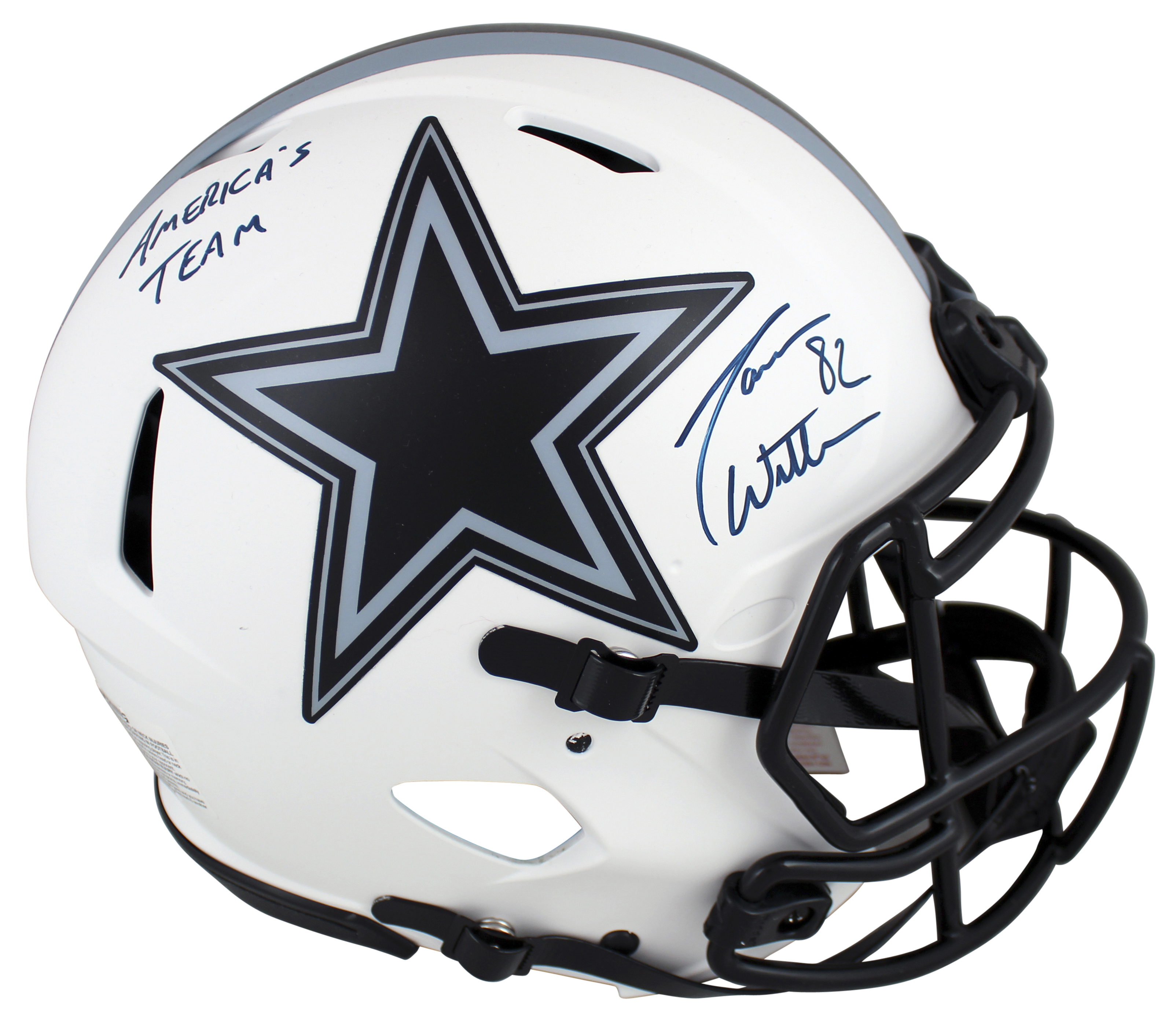 Jason Witten Signed Cowboys Full-Size Authentic On-Field Lunar Eclipse Alternate Speed Helmet Inscribed "America's Team" (Beckett & Witten) at PristineAuction.com Jason Witten Signed Cowboys Full-Size Authentic On-Field Lunar Eclipse Alternate Speed Helmet Inscribed "America's Team" (Beckett & Witten) at PristineAuction.com