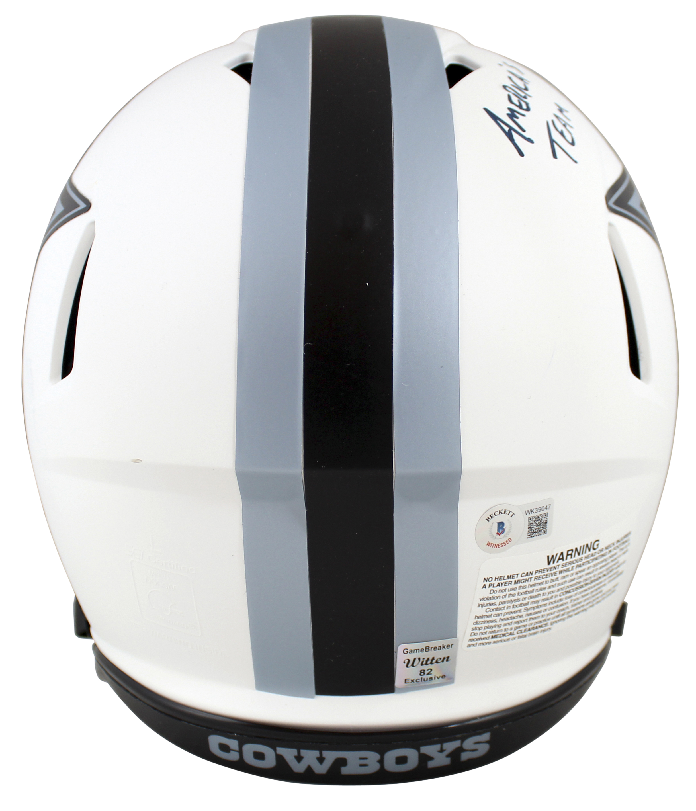 Jason Witten Signed Cowboys Full-Size Authentic On-Field Lunar Eclipse Alternate Speed Helmet Inscribed "America's Team" (Beckett & Witten) at PristineAuction.com Jason Witten Signed Cowboys Full-Size Authentic On-Field Lunar Eclipse Alternate Speed Helmet Inscribed "America's Team" (Beckett & Witten) at PristineAuction.com