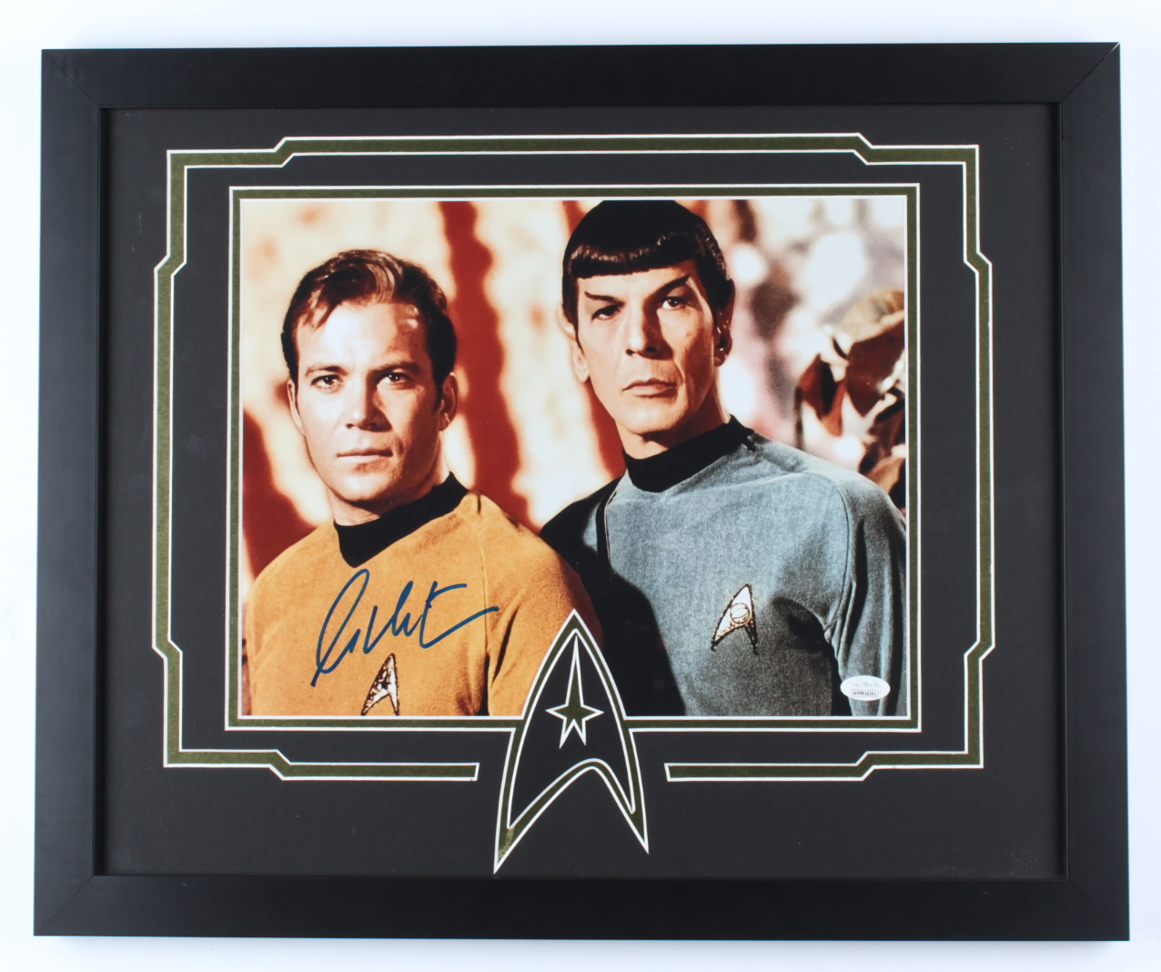 William Shatner Signed "Star Trek" 18x22 Custom Framed Photo Display (JSA COA) (See Description) at PristineAuction.com William Shatner Signed "Star Trek" 18x22 Custom Framed Photo Display (JSA COA) (See Description) at PristineAuction.com