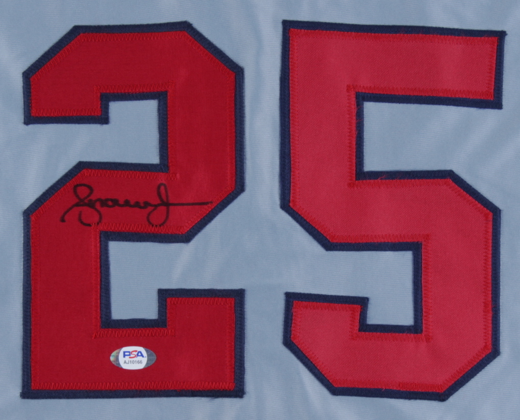 Andruw Jones Signed Jersey (PSA Hologram) at PristineAuction.com Andruw Jones Signed Jersey (PSA Hologram) at PristineAuction.com