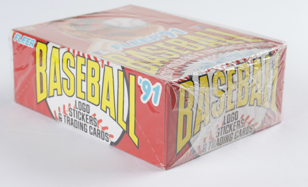 1991 Fleer Baseball Box of (36) Wax Packs Pristine Auction