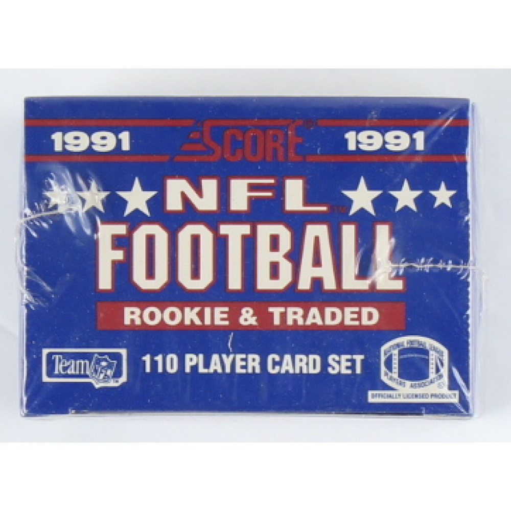 1991 Score NFL Football Rookie And Traded Complete Set Of 110 1991-score-nfl-football-rookie-and-traded-complete-set-of-110