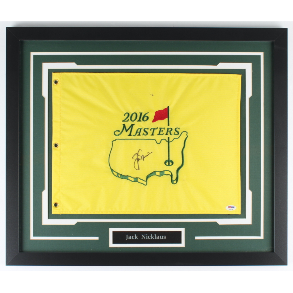 Jack Nicklaus Signed 22x26 Custom Framed 2016 Masters Custom Framed