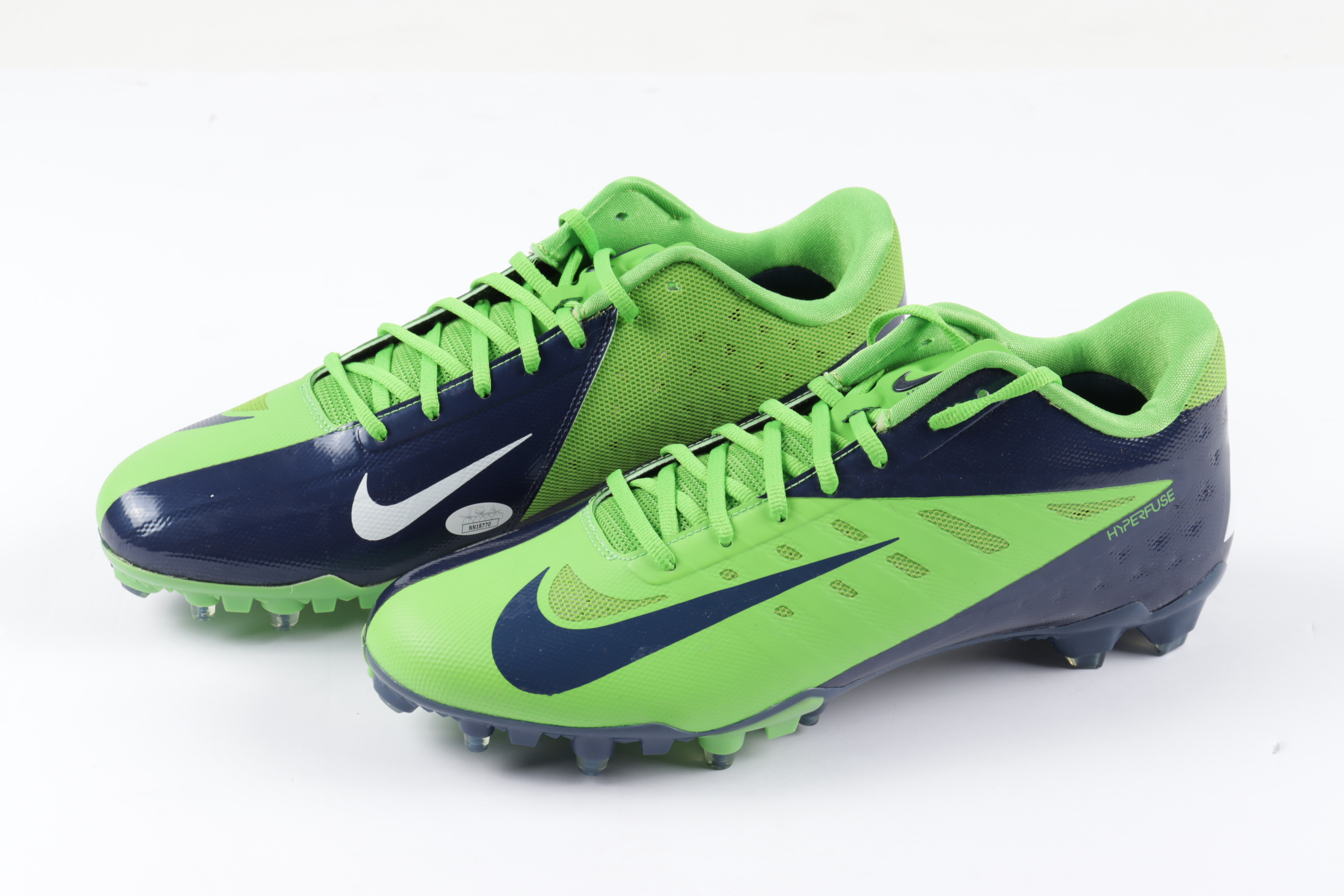 Pair of (2) Russell Wilson Signed Nike Football Cleats (JSA COA & Wilson Hologram) at PristineAuction.com Pair of (2) Russell Wilson Signed Nike Football Cleats (JSA COA & Wilson Hologram) at PristineAuction.com