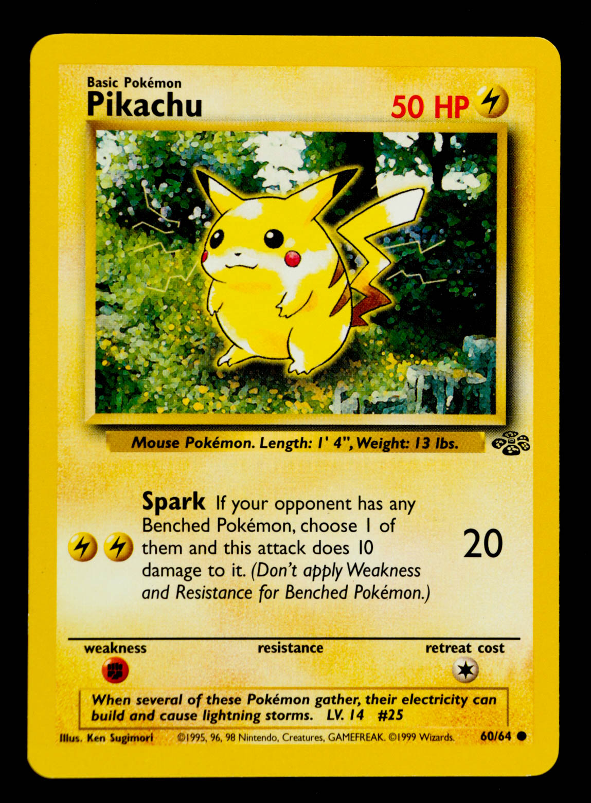 Pikachu 1999 Pokemon Jungle Unlimited #60 at PristineAuction.com Pikachu 1999 Pokemon Jungle Unlimited #60 at PristineAuction.com