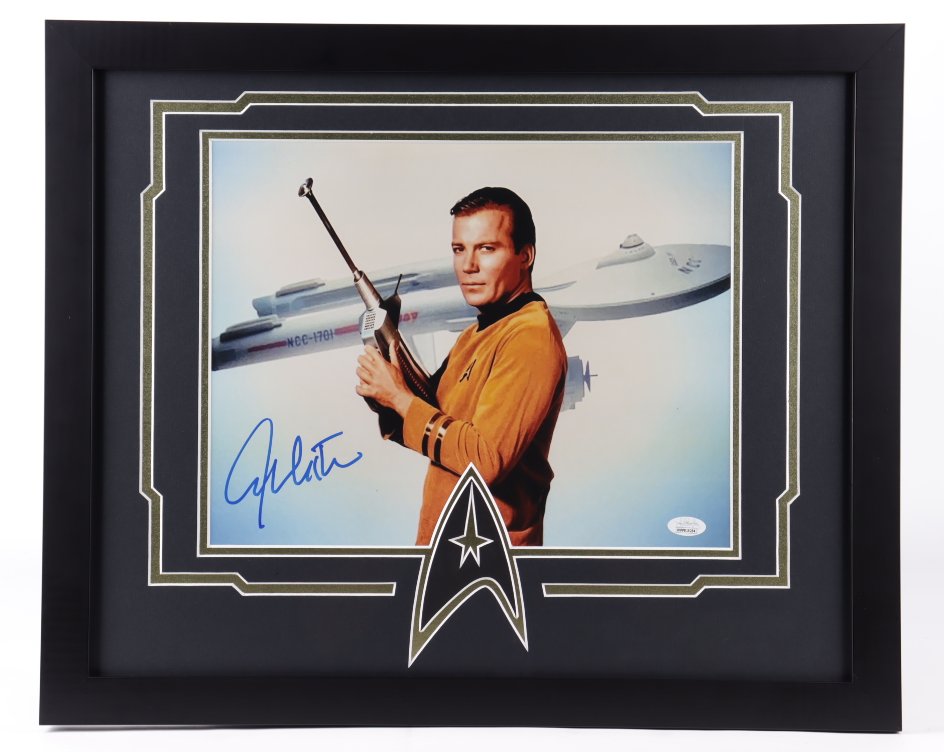 William Shatner Signed "Star Trek" 18x22 Custom Framed Photo Display (JSA COA) at PristineAuction.com William Shatner Signed "Star Trek" 18x22 Custom Framed Photo Display (JSA COA) at PristineAuction.com