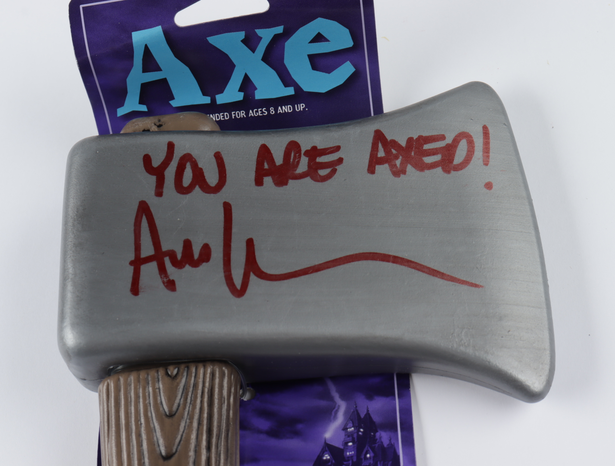 Ari Lehman Signed "Friday the 13th" Axe Inscribed "You Are Axed!" (JSA COA) at PristineAuction.com Ari Lehman Signed "Friday the 13th" Axe Inscribed "You Are Axed!" (JSA COA) at PristineAuction.com