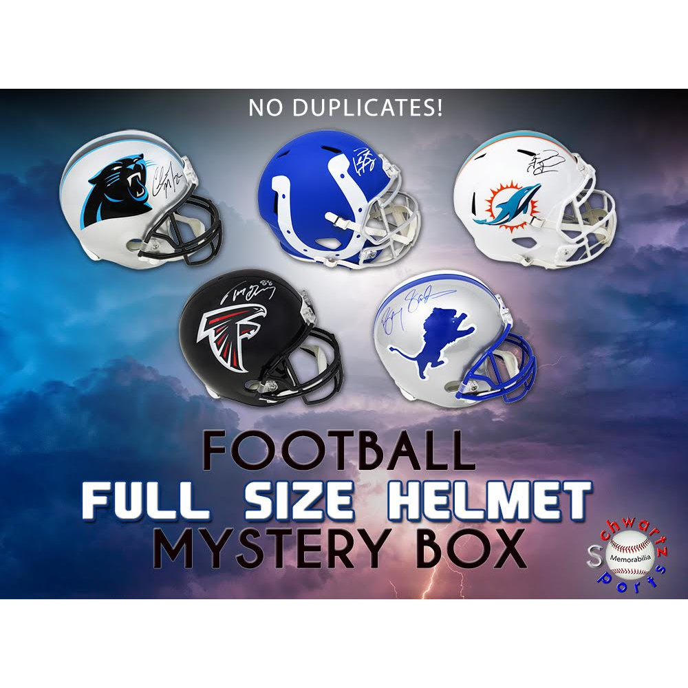 Schwartz Sports NO DUPLICATES FullSize Football Helmet Mystery Box Series 3 (Limited to 75