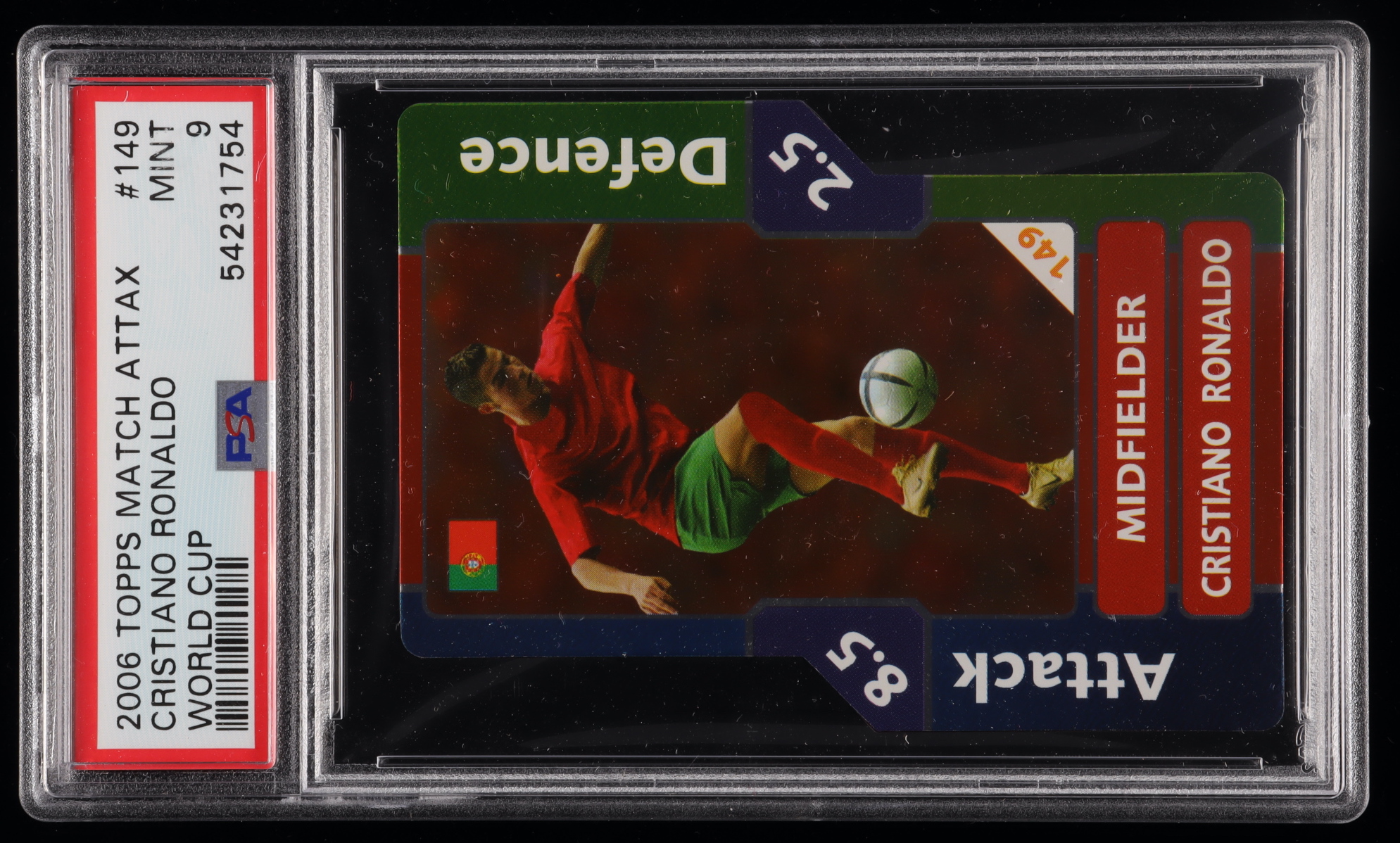Cristiano Ronaldo 2006 Topps Match Attax World Cup (PSA 9) at PristineAuction.com Cristiano Ronaldo 2006 Topps Match Attax World Cup (PSA 9) at PristineAuction.com