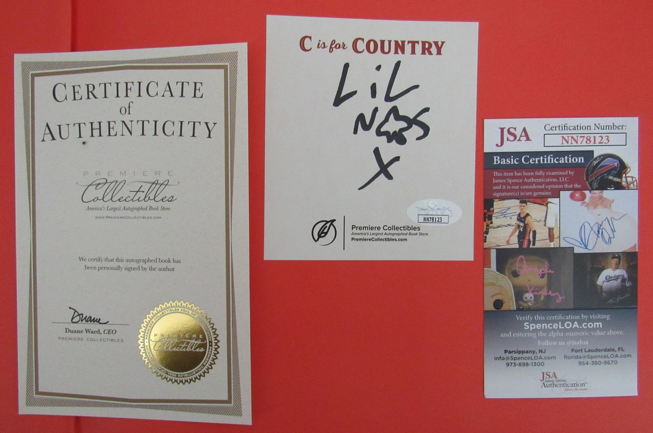 Lil Nas X Signed "C is for Country" Hardcover Book (JSA) at PristineAuction.com Lil Nas X Signed "C is for Country" Hardcover Book (JSA) at PristineAuction.com
