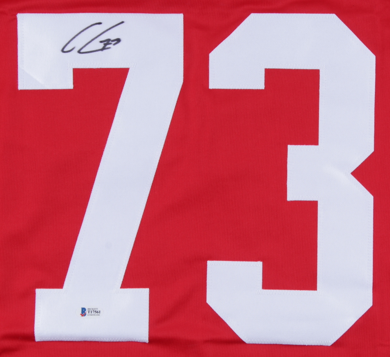 Adam Erne Signed Jersey (Beckett COA) at PristineAuction.com Adam Erne Signed Jersey (Beckett COA) at PristineAuction.com