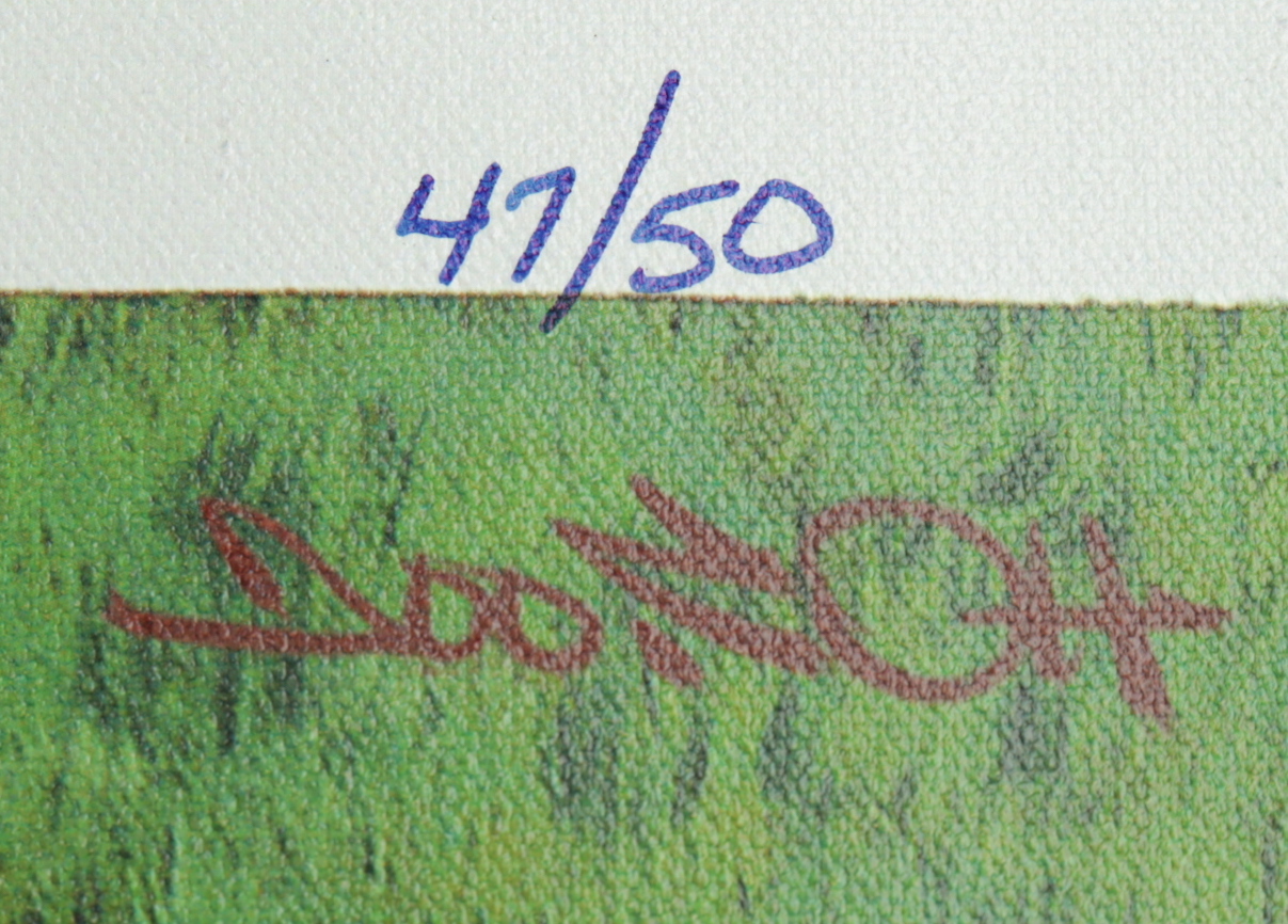 300 Game Winners LE MLB 34x45 Lithograph On Canvas Signed by (7) HOF Pitchers with Gaylord Perry, Steve Carlton, Warren Spahn, Don Sutton with Multiple Win Inscriptions (Beckett LOA) at PristineAuction.com 300 Game Winners LE MLB 34x45 Lithograph On Canvas Signed by (7) HOF Pitchers with Gaylord Perry, Steve Carlton, Warren Spahn, Don Sutton with Multiple Win Inscriptions (Beckett LOA) at PristineAuction.com