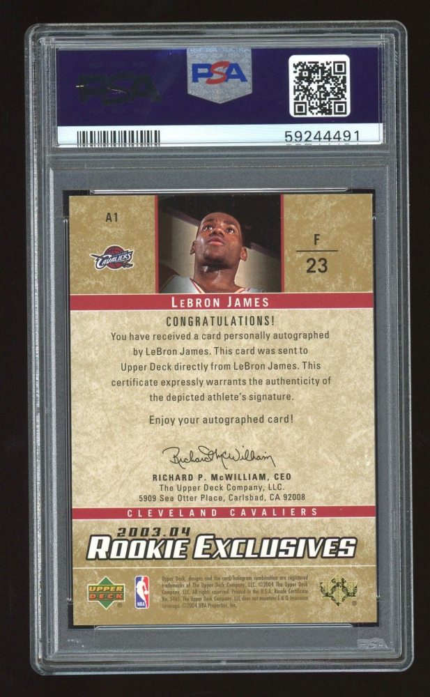 upper deck rookie exclusives lebron james