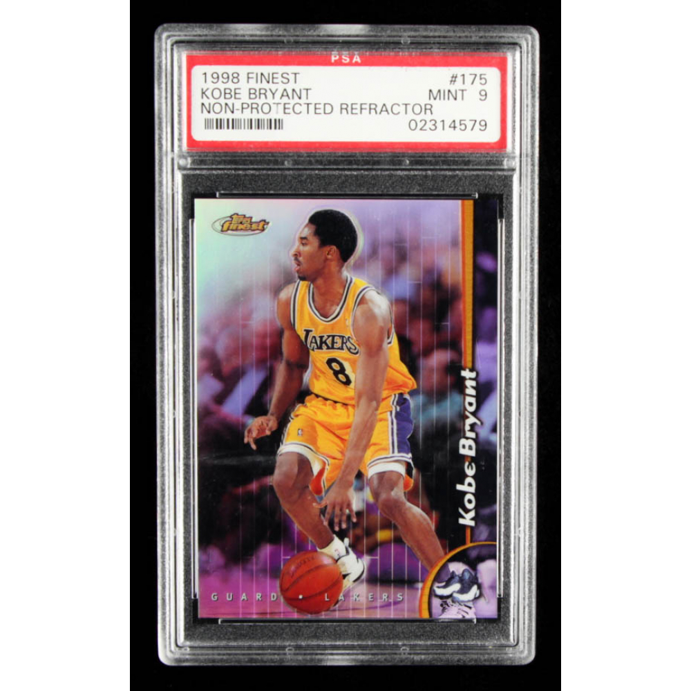 Kobe Bryant 1998-99 Finest No Protectors Refractors #175 (PSA 9 