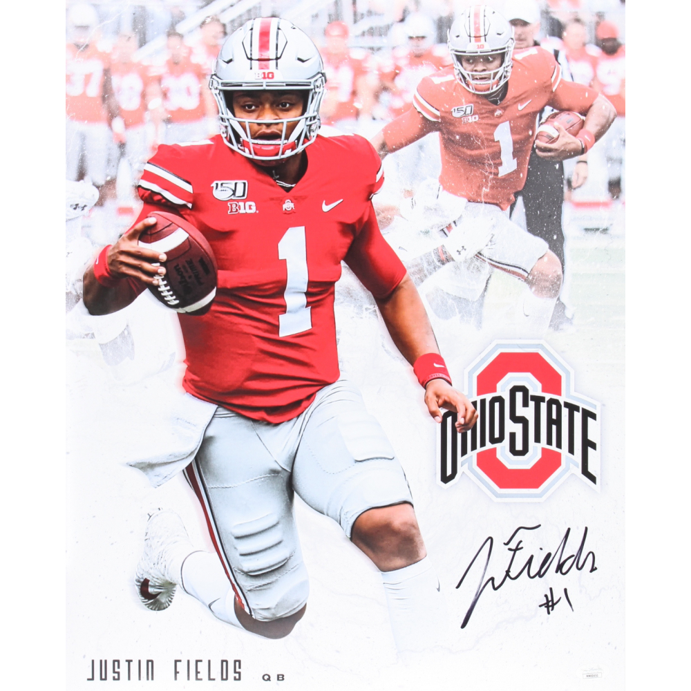 Justin Fields Signed Ohio State Buckeyes 16x20 Photo (JSA COA