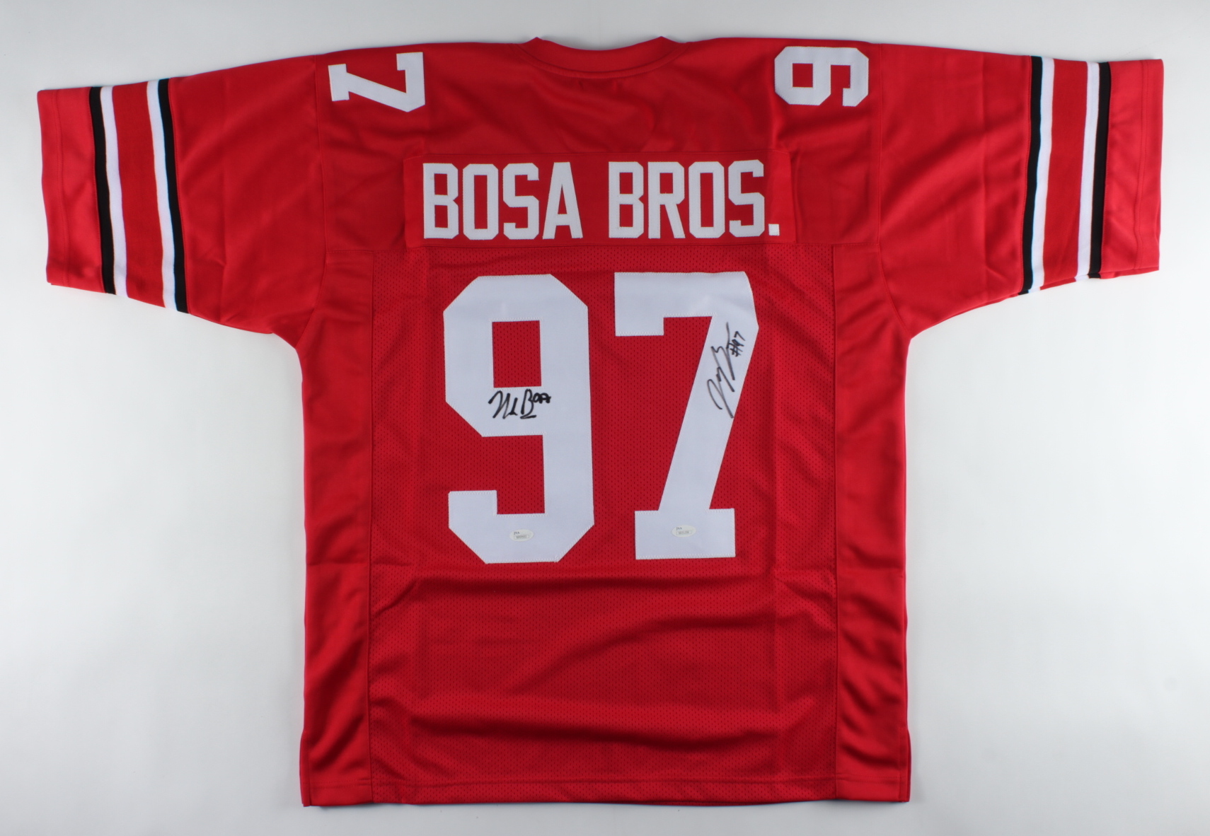 Joey Bosa & Nick Bosa Signed Jersey (JSA COA) at PristineAuction.com Joey Bosa & Nick Bosa Signed Jersey (JSA COA) at PristineAuction.com