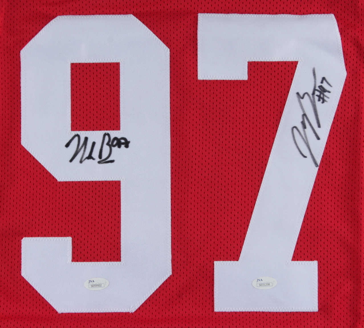 Joey Bosa & Nick Bosa Signed Jersey (JSA COA) at PristineAuction.com Joey Bosa & Nick Bosa Signed Jersey (JSA COA) at PristineAuction.com