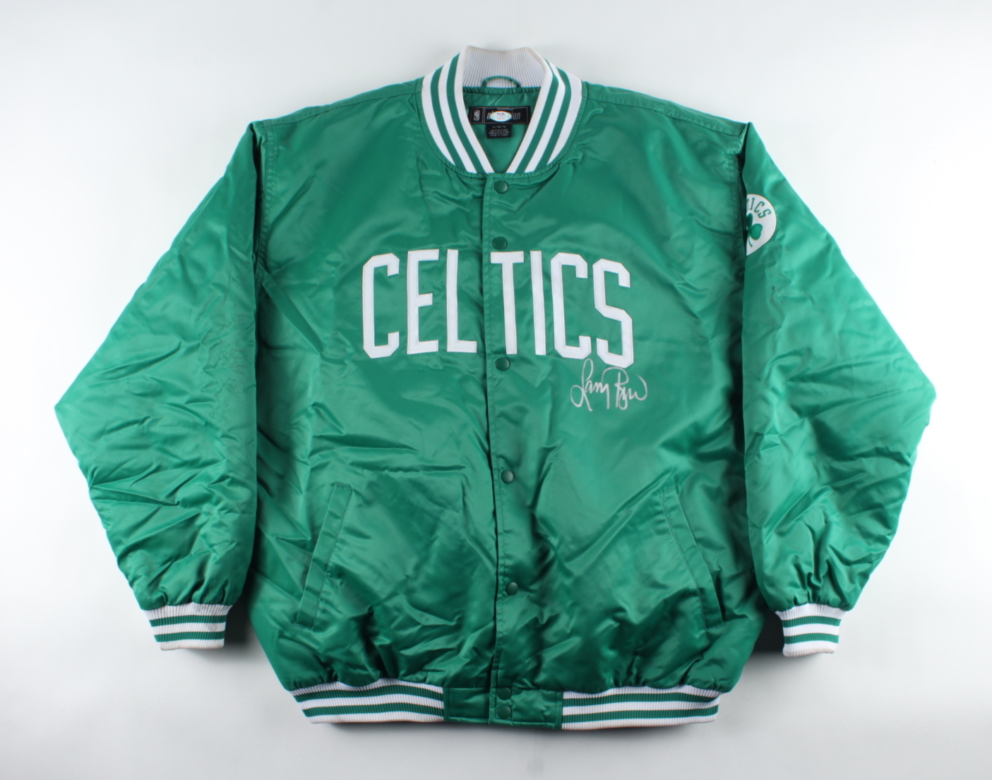 Larry Bird Signed Celtics Warm-Up Jacket (PSA Hologram) at PristineAuction.com Larry Bird Signed Celtics Warm-Up Jacket (PSA Hologram) at PristineAuction.com