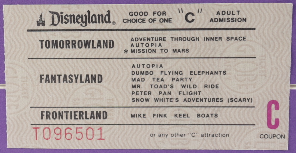Disneyland Fantasyland's "Dumbo" 15x26 Custom Framed Print Display with Vintage Original Ticket Book Envelope & Ride Lapel Pin at PristineAuction.com Disneyland Fantasyland's "Dumbo" 15x26 Custom Framed Print Display with Vintage Original Ticket Book Envelope & Ride Lapel Pin at PristineAuction.com