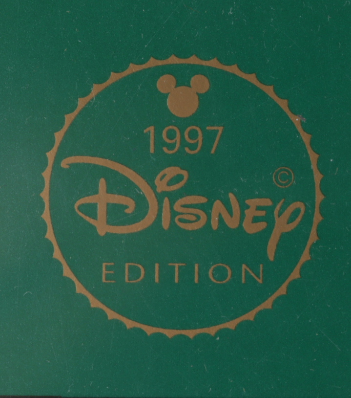 Set of (3) 1997 Disney Character LE 23x23 Lithographs with Winnie the Pooh, Tigger & The Genie with Disney Seals at PristineAuction.com Set of (3) 1997 Disney Character LE 23x23 Lithographs with Winnie the Pooh, Tigger & The Genie with Disney Seals at PristineAuction.com