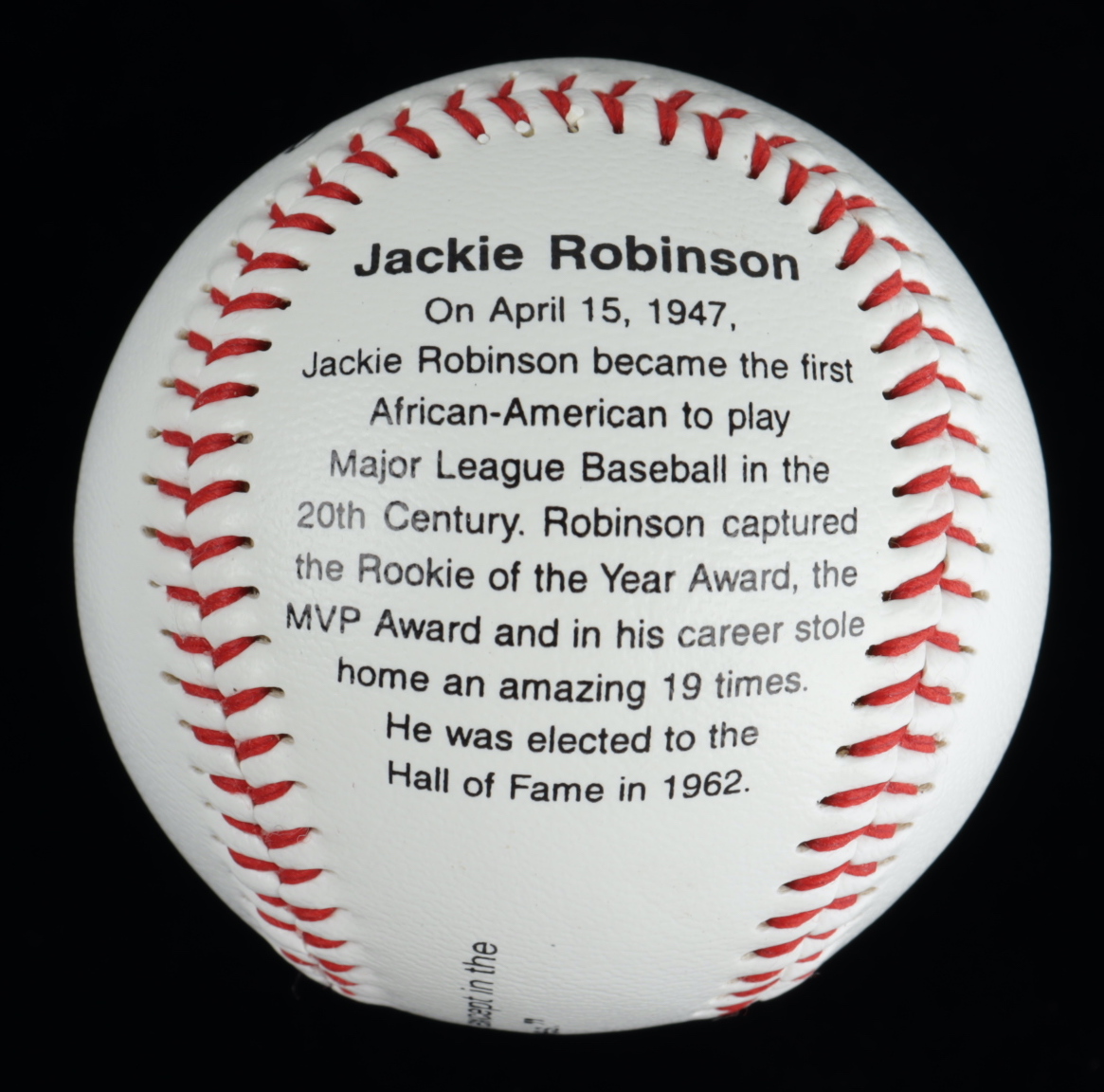 Jackie Robinson 50th Anniversary Baseball with High Quality Display Case at PristineAuction.com Jackie Robinson 50th Anniversary Baseball with High Quality Display Case at PristineAuction.com