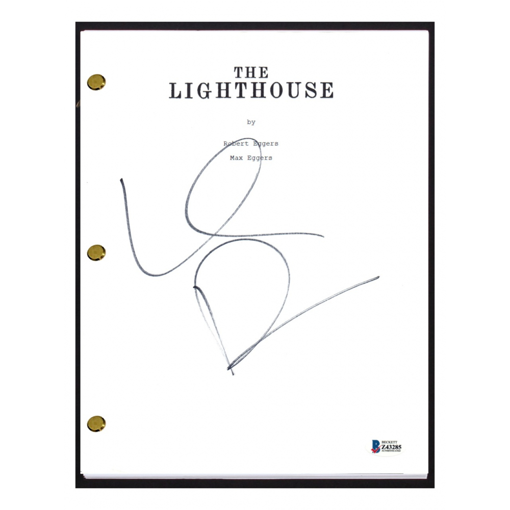 Willem Dafoe Signed "The Lighthouse" Movie Script (Beckett COA