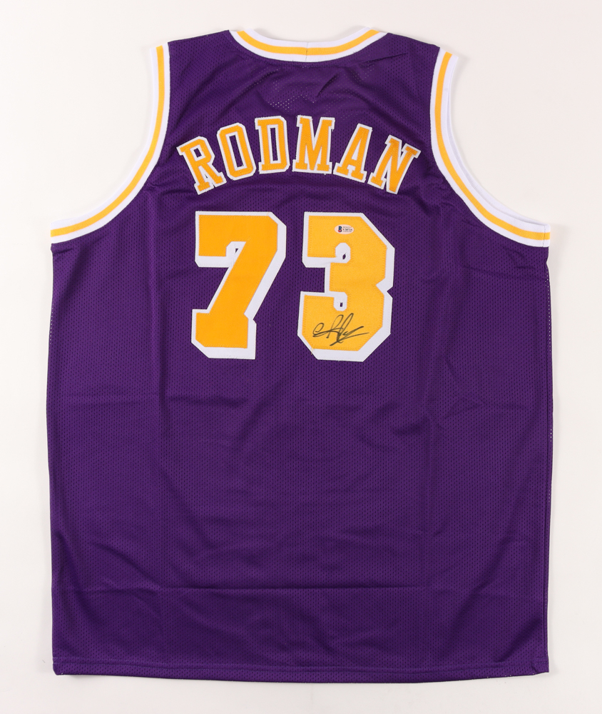 Dennis Rodman Signed Jersey (Beckett COA) at PristineAuction.com Dennis Rodman Signed Jersey (Beckett COA) at PristineAuction.com