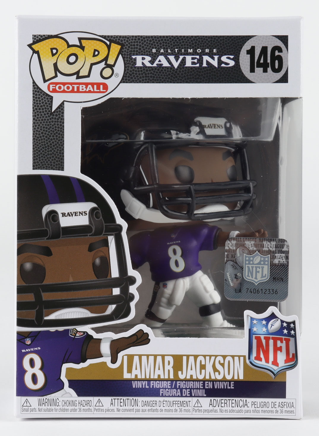 Lamar Jackson Ravens NFL #146 Funko Pop! Vinyl Figure at PristineAuction.com Lamar Jackson Ravens NFL #146 Funko Pop! Vinyl Figure at PristineAuction.com