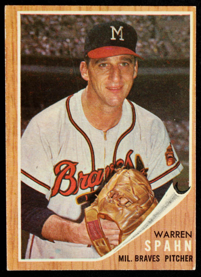 Warren Spahn 1962 Topps #100 at PristineAuction.com Warren Spahn 1962 Topps #100 at PristineAuction.com