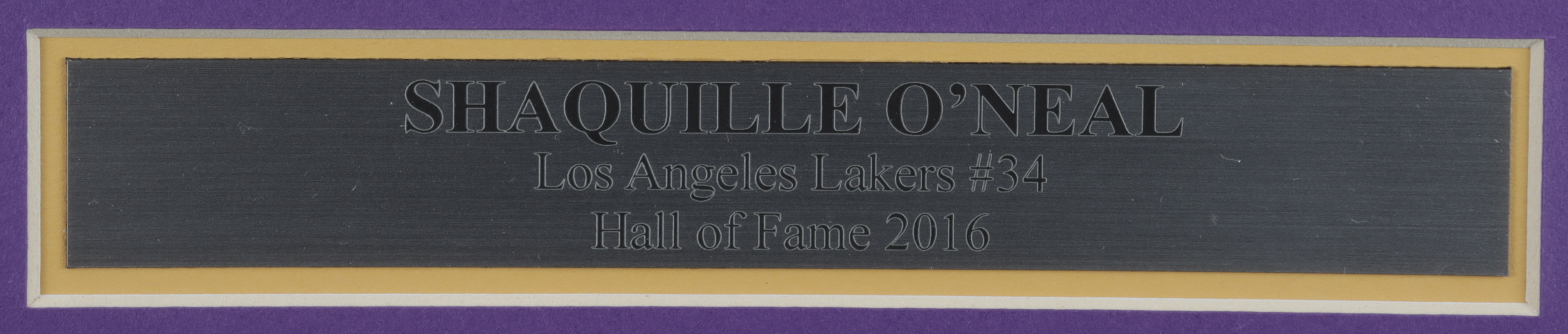 Shaquille O'Neal Lakers 14.5x20.5 Custom Framed Photo Display at PristineAuction.com Shaquille O'Neal Lakers 14.5x20.5 Custom Framed Photo Display at PristineAuction.com