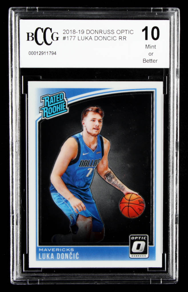 Luka Doncic 2018-19 Donruss #177 RR RC (BCCG 10) at PristineAuction.com Luka Doncic 2018-19 Donruss #177 RR RC (BCCG 10) at PristineAuction.com