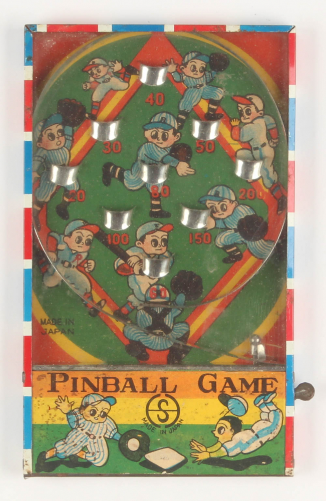 Vintage 1930's Baseball Pinball Game at PristineAuction.com Vintage 1930's Baseball Pinball Game at PristineAuction.com