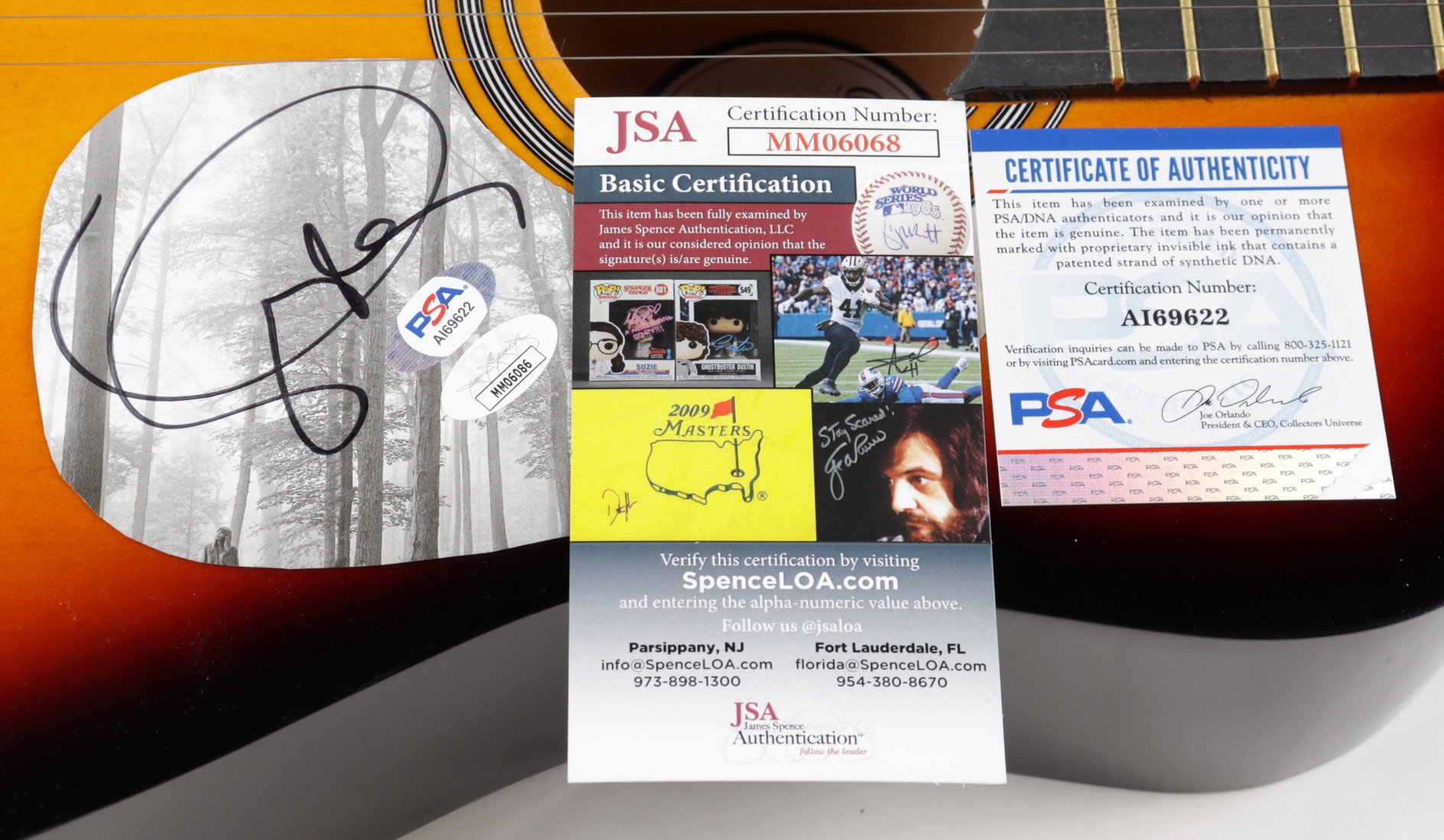 Taylor Swift Signed 38" Acoustic Guitar (JSA COA) (See Description) at PristineAuction.com Taylor Swift Signed 38" Acoustic Guitar (JSA COA) (See Description) at PristineAuction.com