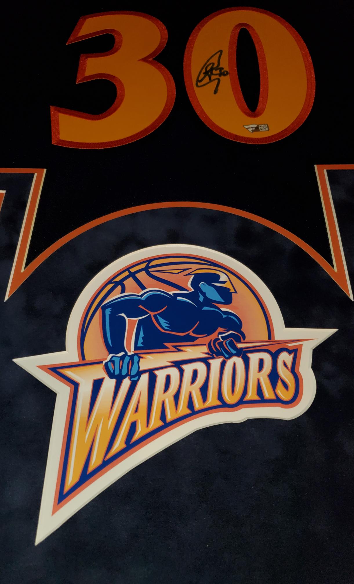 Stephen Curry Signed Warriors 32x41 Custom Framed Jersey Display with LED Lights (Fanatics Hologram) at PristineAuction.com Stephen Curry Signed Warriors 32x41 Custom Framed Jersey Display with LED Lights (Fanatics Hologram) at PristineAuction.com