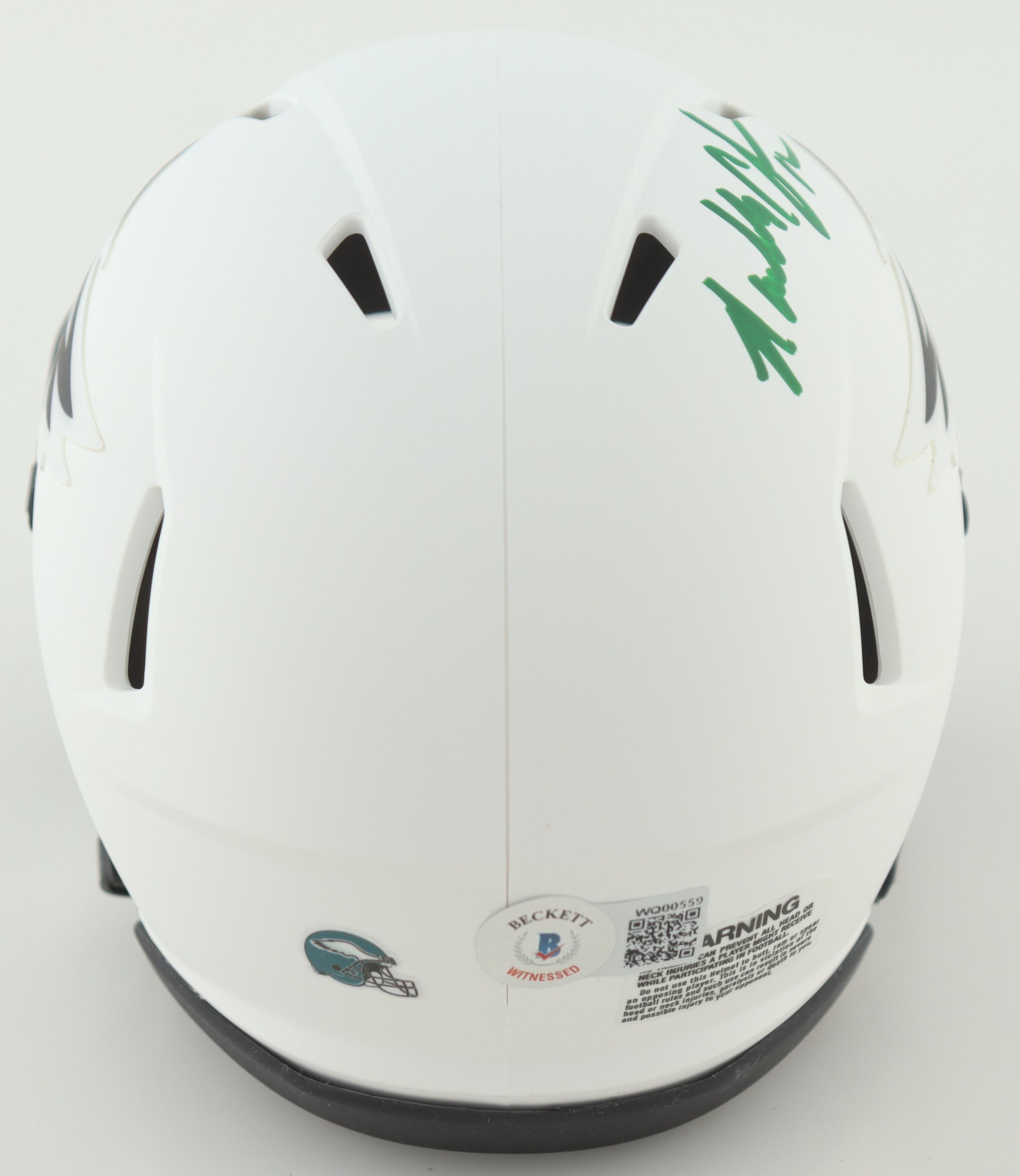 Randall Cunningham Signed Eagles Lunar Eclipse Alternate Speed Mini Helmet (Beckett) at PristineAuction.com Randall Cunningham Signed Eagles Lunar Eclipse Alternate Speed Mini Helmet (Beckett) at PristineAuction.com