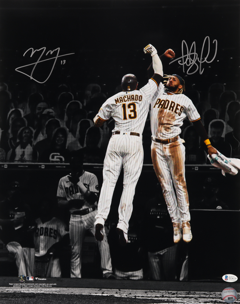 Fernando Tatis Jr. & Manny Machado Signed Padres 16x20 Photo (Beckett COA) at PristineAuction.com Fernando Tatis Jr. & Manny Machado Signed Padres 16x20 Photo (Beckett COA) at PristineAuction.com