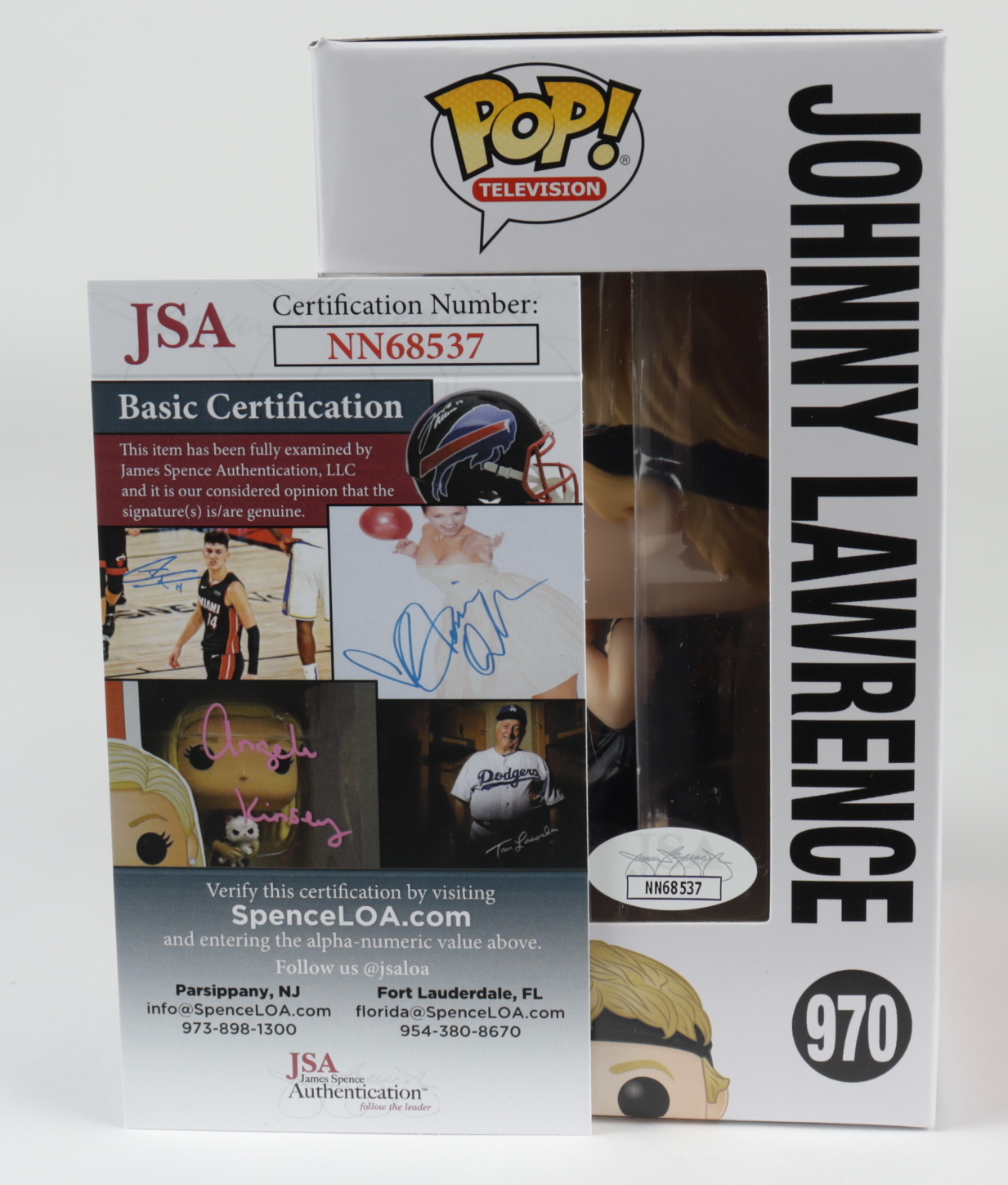 William Zabka Signed "Cobra Kai" Johnny Lawrence #970 Funko Pop! Vinyl Figure Inscribed "No Mercy!" (JSA COA) (See Description) at PristineAuction.com William Zabka Signed "Cobra Kai" Johnny Lawrence #970 Funko Pop! Vinyl Figure Inscribed "No Mercy!" (JSA COA) (See Description) at PristineAuction.com