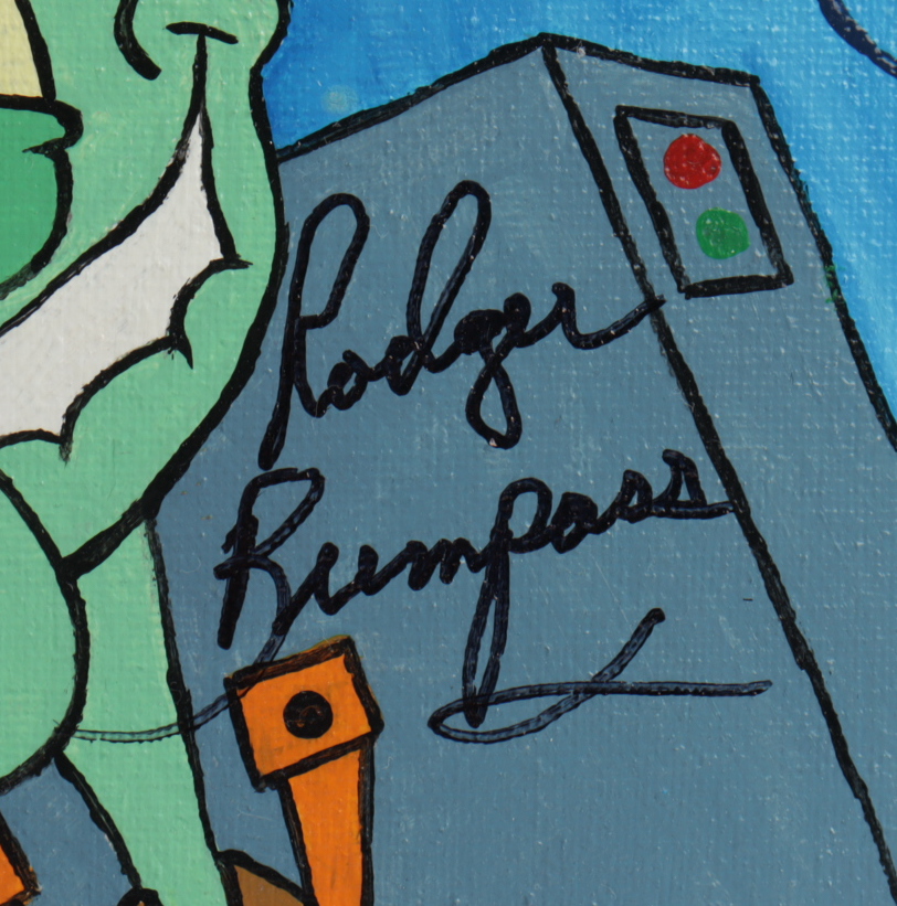 Rodger Bumpass Signed 8x10 Canvas Painting (PSA COA) at PristineAuction.com Rodger Bumpass Signed 8x10 Canvas Painting (PSA COA) at PristineAuction.com