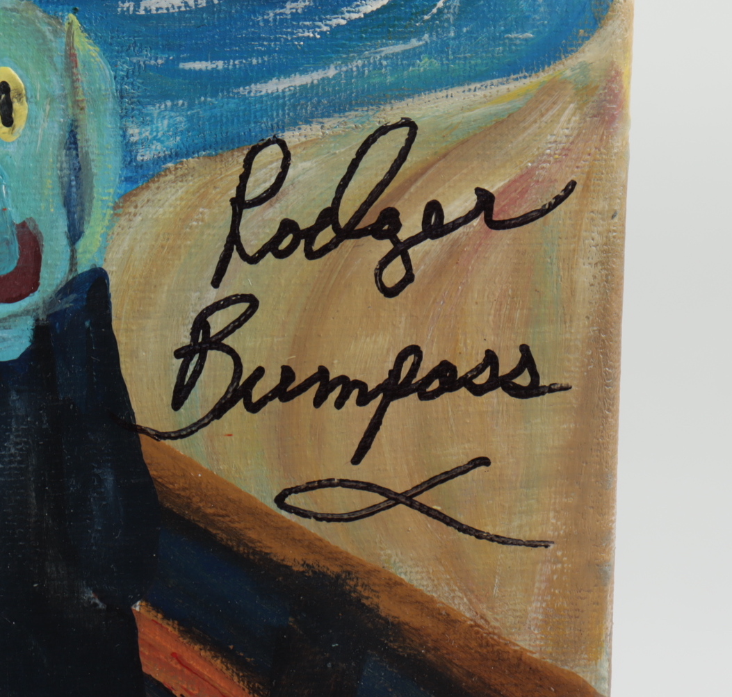 Rodger Bumpass Signed 8x10 Canvas Painting (PSA COA) at PristineAuction.com Rodger Bumpass Signed 8x10 Canvas Painting (PSA COA) at PristineAuction.com